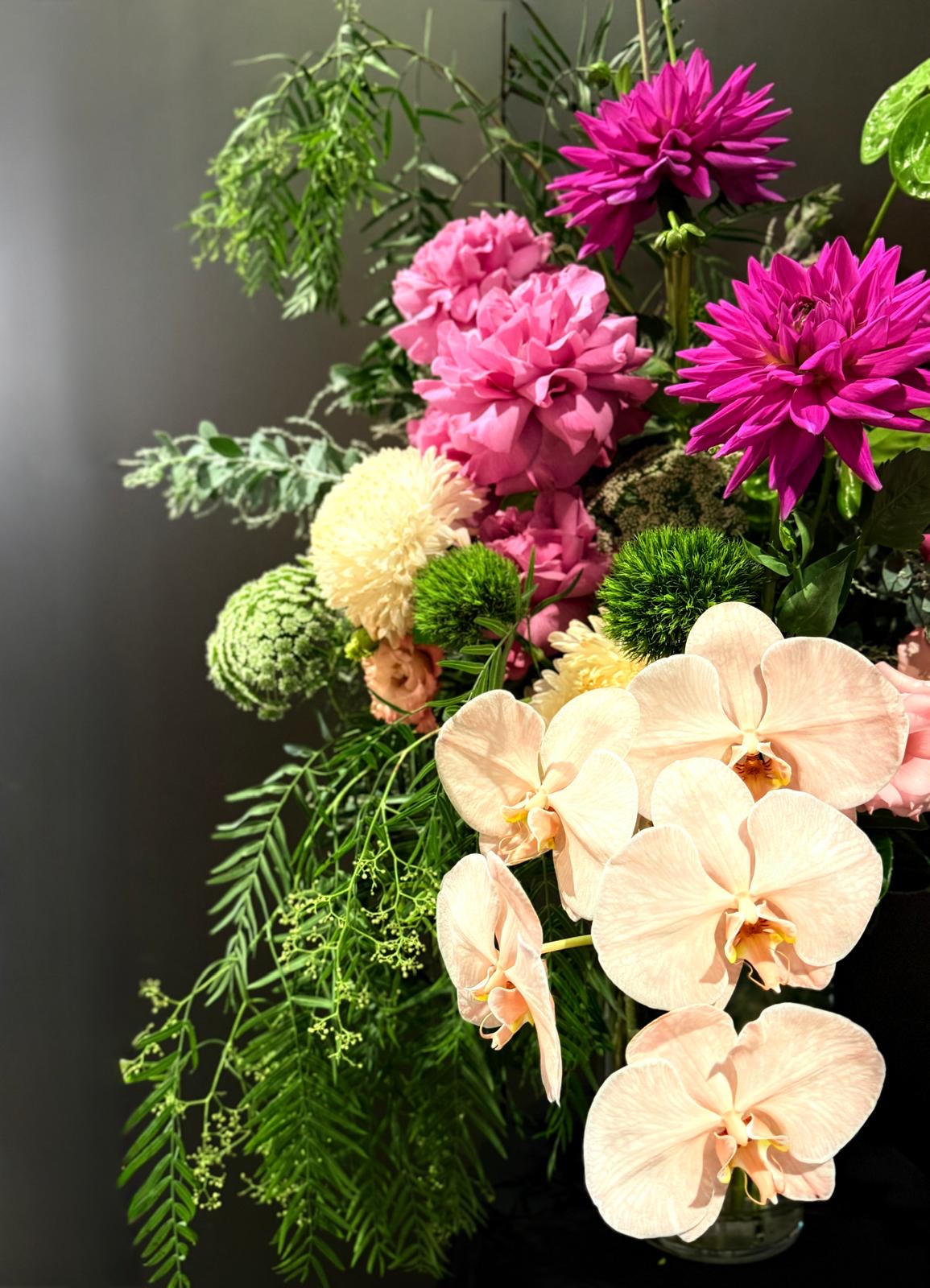 Seasonal Flower Vase Arrangement