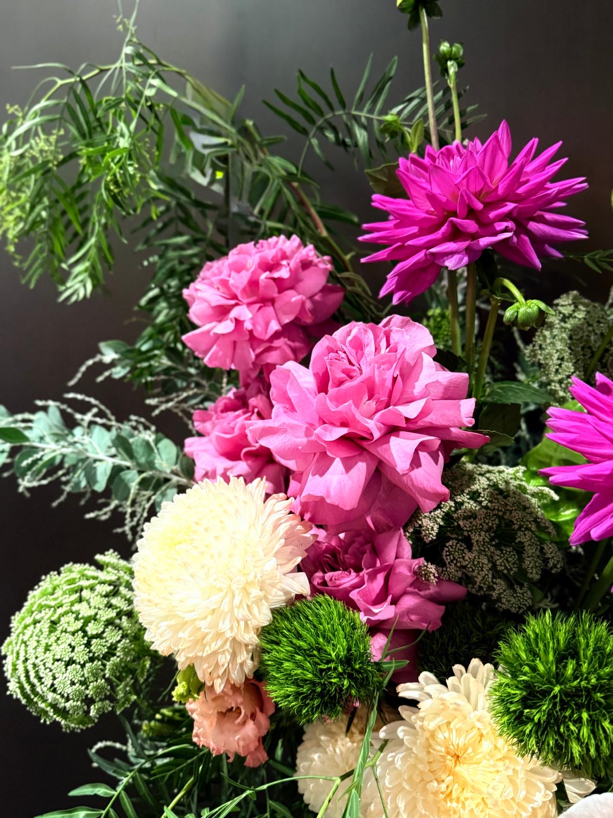 Seasonal Flower Vase Arrangement