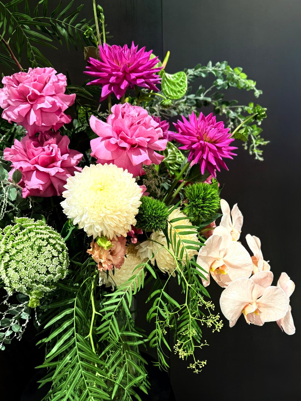 Seasonal Flower Vase Arrangement