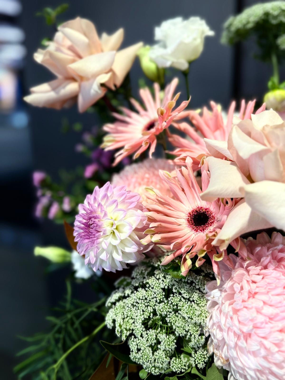 Seasonal Flower Vase Arrangement